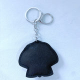 Seashell keychain - korean velvet hotfix rhinestone accessory - ocean-themed backpack charm, luggage anti-loss decoration