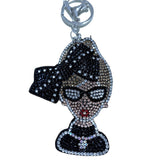 Cool girl bows avatar keychain korean velvet sweet cool style bag pendant stylish pants chain pendant