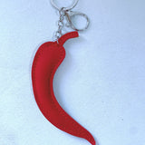 Chili keychain korean velvet hot diamond red chili shape shiny bag accessories fun kitchen bag chain accessories