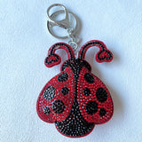 Cross-border hot-selling creative cartoon ladybug key chain ladybug women's bag hanging accessories small gifts wholesale