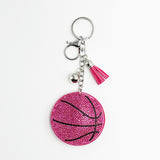 New hotfix basketball keychain fashion tassel charm car bag accessory - cross-border hot seller
