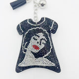 Cross-border stylish hot diamond keychain fashion full diamond key pendant bag pendant tk hot-selling decorative pendant dropshipping