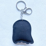 Korean velvet ghost keychain - halloween themed fun & quirky bag charm for lovers