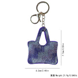 Cross-border hot selling aliexpress hot diamond hot picture heart bag keychain women's bag car key pendant