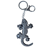 Korean velvet lizard keychain - faux leather accessories - apparel & luggage embellishments - rhinestone charms wholesale