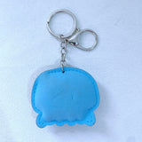 Childlike fun jellyfish keychain marine life korean velvet hot diamond bag hanging beach series bag accessories