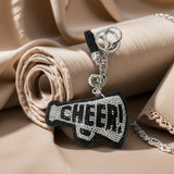Cross-border creative sports meeting sports competition small souvenir korean velvet hot diamond cheer keychain bag accessories