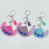 Rhinestone stitch keychain cartoon pendant cute tassel bag packaging decoration fashion girl gift