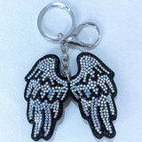 Korean velvet angel wing keychain - minimalist style for the artsy soul, fresh and chic bag charm