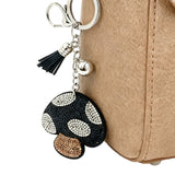 Fashion hot diamond mushroom keychain bag pendant tassel classy sense of light luxury decorative pendant