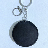 Black number 5 hot diamond keychain black five korean velvet round diamond-encrusted luggage tag team class number hanging ornament