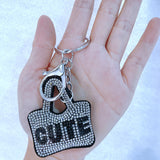 Mini cute bag keychain - ultra-lightweight & portable mini bag chain accessory - belt buckle charm - super sparkly hot seller