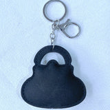 Chanel-inspired chic bag accessories: korean velvet rhinestone perfume bottle bag charm, luggage ornament wholesale