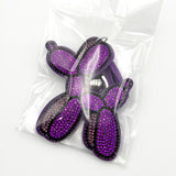 New diamond-studded balloon dog keychain - cartoon bag charm, creative accessory, cross-border hot seller