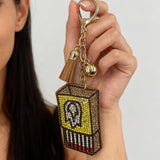 Cross-border hot-selling full diamond matchbox keychain fashion girl bag pendant rhinestone tassel fashion style jewelry hanging