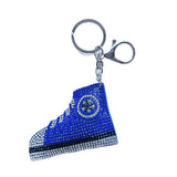 Korean velvet canvas shoe keychain - trendy accessory for students, sneaker fan peripherals, backpack charm