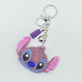 Rhinestone stitch keychain cartoon pendant cute tassel bag packaging decoration fashion girl gift