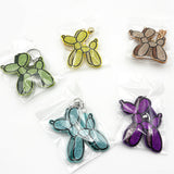 New diamond-studded balloon dog keychain - cartoon bag charm, creative accessory, cross-border hot seller