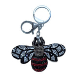 Bee insect keychain korean velvet hot diamond waist chain accessories accessible luxury rhinestone exquisite bellows bag pendant