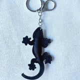 Korean velvet lizard keychain - faux leather accessories - apparel & luggage embellishments - rhinestone charms wholesale