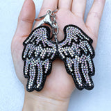 Korean velvet angel wing keychain - minimalist style for the artsy soul, fresh and chic bag charm