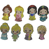 2026 hot-selling european and american new arrivals: korean velvet rhinestone ice princess series keychains, bag charms, and accessories