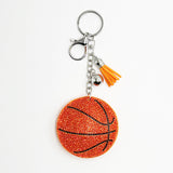 New hotfix basketball keychain fashion tassel charm car bag accessory - cross-border hot seller