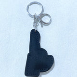 Korean velvet lipstick hot diamond keychain makeup styling accessories bestie gift bag pendant cross-border hot sale