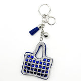 New arrival diamond-encrusted bag keychain fashion tassel metal pendant creative accessories cross-border hot-selling model
