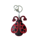 Cross-border hot-selling creative cartoon ladybug key chain ladybug women's bag hanging accessories small gifts wholesale