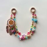 Cross-border hot-selling luxury heavy metal diamond-encrusted crystal double-layer mobile phone chain anti-lost mobile phone boutique bag hanging chain