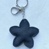 Korean velvet purple gold flower keychain - a literary enthusiast's accessory, elegant style bag charm, and portable accessory
